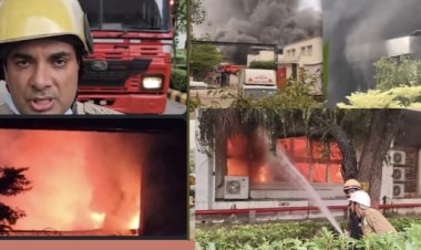 ऑटो पार्ट्स बनाने वाली स्पार्क मिंडा कंपनी में लगी भयंकर आग, कराेड़ाें का नुकसान