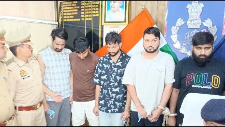 ऑनलाइन आईपीएल सट्टा गिरोह चलाने वाले गिराेह के पांच अभियुक्त गिरफ्तार