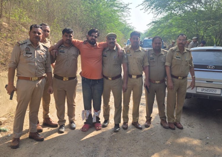 पड़ोसी की गोली मारकर हत्या करने वाला मुठभेड़ में घायल