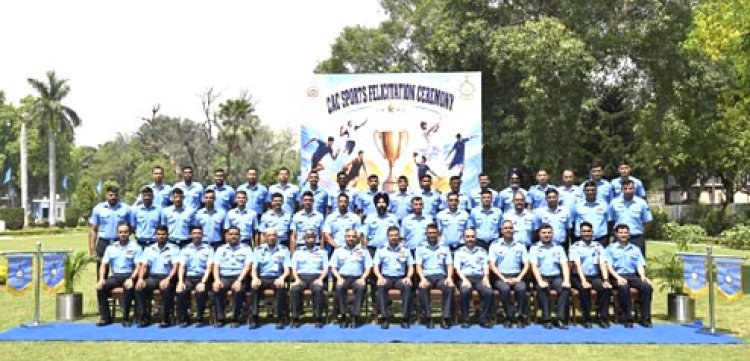 वायु सेना के उत्कृष्ट खिलाड़ियों के लिए हुआ सम्मान समारोह