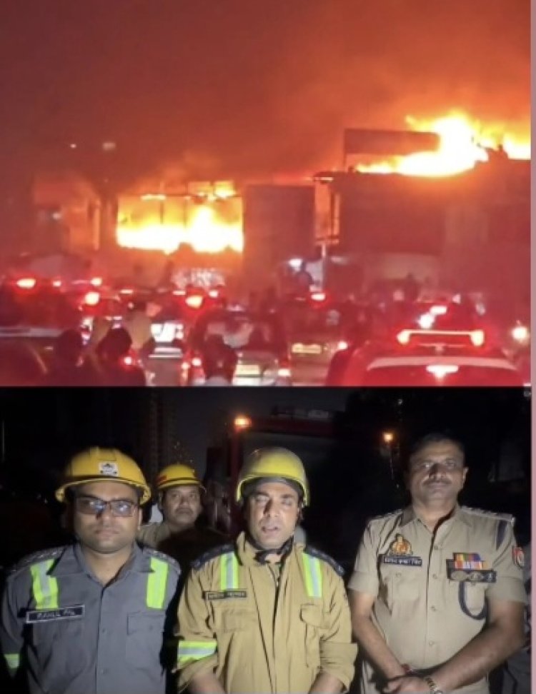 फर्नीचर मार्केट में लगी आग, आठ दुकानें जलीं