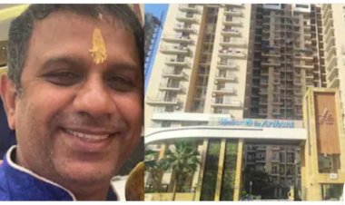 बाइक से गिरकर एक व्यक्ति की मौत, लोगों का आरोप सोसाइटी के फ्लैट के छज्जे का प्लास्टर गिरने से हुई घटना