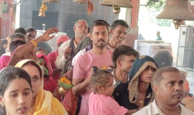 मीरजापुर के बदेवरा नाथ में दर्शन करने पहुंचे हजारों श्रद्धालु, भस्म पाने के लिए दिखे आतुर