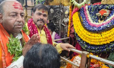 बिहार के श्रम संसाधन मंत्री अरुण प्रसाद ने मां विंध्यवासिनी का लिया आशीर्वाद