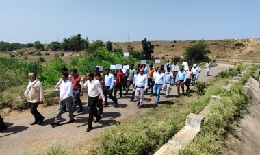 महोबा में बेहतर नहर संचालन के लिए निकाली गयी प्रगति पथ यात्रा, किसानों को किया जागरूक