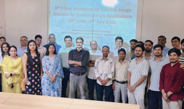 ट्रिपल आईटी में "समकालीन अनुप्रयोगों के लिए सैटेलाइट इमेज विश्लेषण" पर कार्यशाला का शुभारंभ