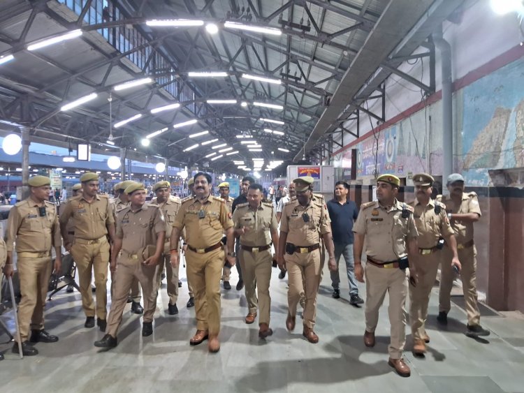 कानपुर सेंट्रल स्टेशन पर पुलिस भर्ती परीक्षा को लेकर चला सघन चेकिंग अभियान