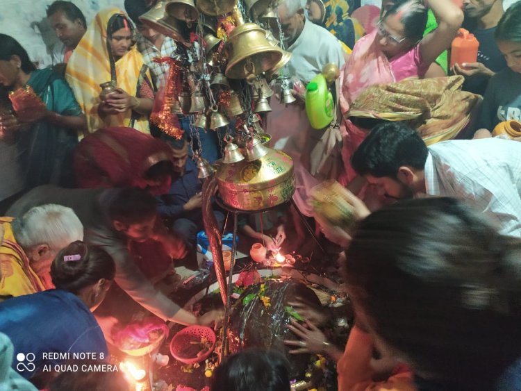 कोटर शिवधाम में उमड़ा आस्था का सैलाब, एक लाख से अधिक श्रद्धालुओं ने किया जलाभिषेक