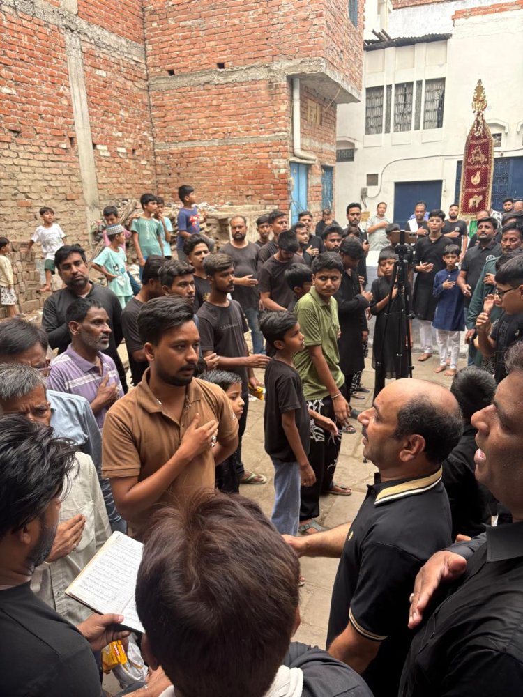 चौथी मोहर्रम : वाराणसी शहर में अकीदत के साथ निकले तीन मातमी जुलूस