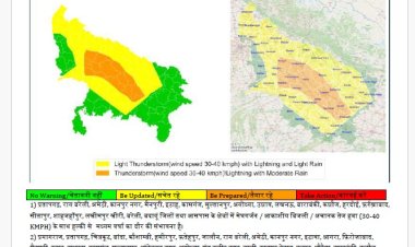 प्रयागराज समेत प्रदेश के कई जिलों में गरज-चमक के साथ बारिश का अलर्ट