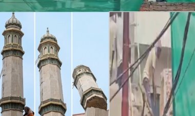 चाैड़ीकरण में बाधक पांच मस्जिदाें पर चल रहे हथाैड़े, मस्जिद कमेटी ने लगाए हैं 125 श्रमिक