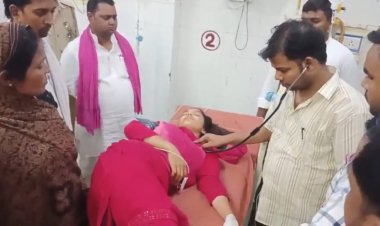 दूल्हा हत्याकांड : धरने पर बैठी बहन सौम्या बिंद की तबीयत बिगड़ी, जिला अस्पताल में भर्ती
