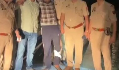 पुलिसकर्मी को कार में लिफ्ट देकर लूटपाट करने वाला 25 हजार का इनामी मुठभेड़ में गिरफ्तार