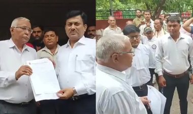 मथुरा रिफाइनरी: अवैध वसूली के विरोध में संविदा कर्मियों का प्रदर्शन