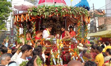 वाराणसी में तीन दिवसीय लक्खा रथयात्रा मेले की शुरूआत, भगवान जगन्नाथ की अलौकिक छवि देख श्रद्धालु निहाल