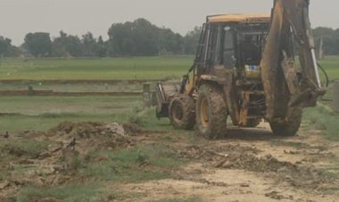 पीडीए ने दो स्थानों पर ध्वस्त की अवैध प्लॉटिंग