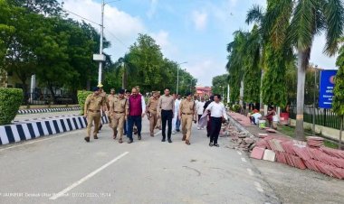 राज्यपाल के प्रस्तावित आगमन की तैयारियां तेज, डीएम-एसएसपी ने पूर्वांचल विश्वविद्यालय का लिया जायजा