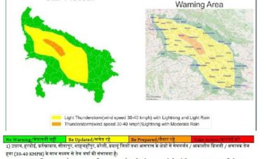 उप्र के प्रयागराज समेत कई जिलों में गरज-चमक के साथ बारिश की संभावना