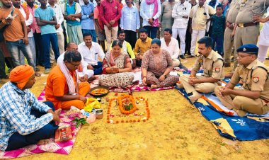 मीरजापुर : दाढ़ीराम में नई पुलिस चौकी का शिलान्यास, सुरक्षा व्यवस्था होगी और मजबूत