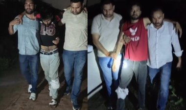 मुठभेड़ में दाे बदमाश गिरफ्तार , पैर में गोली लगने से हुए घायल