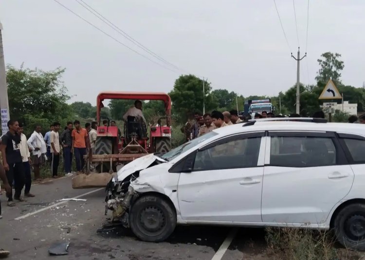 कानपुर देहात: कार और ऑटो रिक्शा की टक्कर में दाे की माैत, पांच घायल