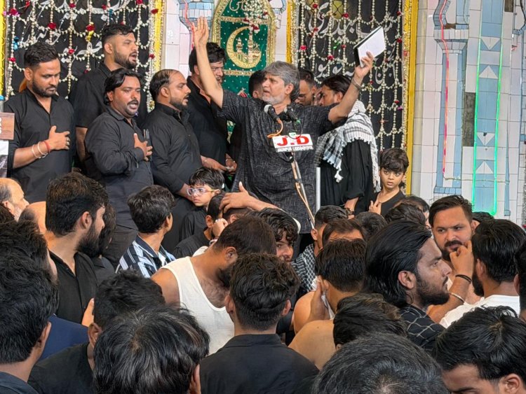जौनपुर गंगा-जमुनी तहज़ीब की मिसाल बनी अंजुमन जाफ़रिया की कदीम शब्बेदारी