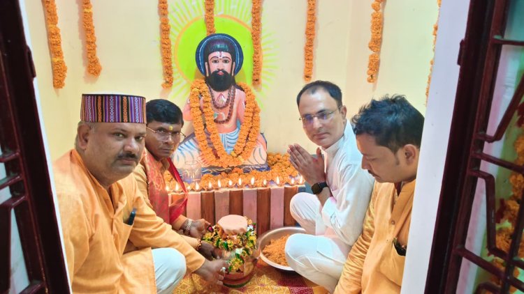 मीरजापुर: कलश यात्रा और दीपदान से गूंजा गुरु रविदास जयंती वर्ष का उत्सव