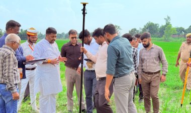आधुनिक जीएनएसएस रोवर तकनीक से भूमि सीमांकन का हुआ सफल प्रदर्शन