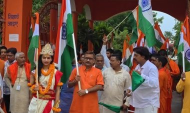 भारत माता पूजन के साथ विधायक डॉ नीलकंठ ने की तिरंगा यात्रा की शुरुआत