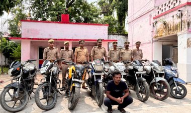 नशे की लत पूरी करने के लिए वाहन चोरी करने वाला गिरफ्तार, 8 वाहन बरामद