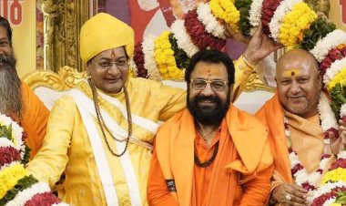 एक लाख पार्थिव शिवलिंग पूजन के साथ मनाया गया महंत नरेश पुरी का पाटोत्सव