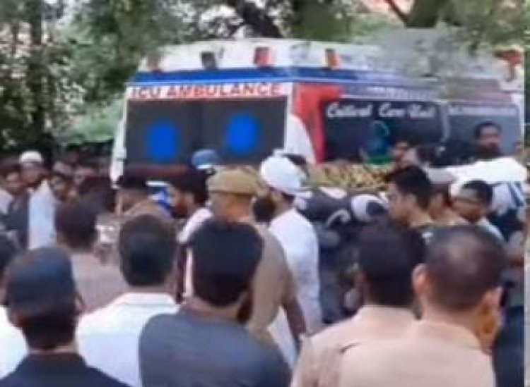 पैतृक कब्रिस्तान में कड़ी सुरक्षा के बीच दफनाया गया अतीक अहमद के बेटे अबान का शव