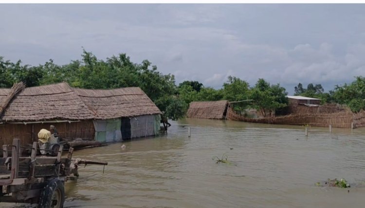 खतरे के निशान पर पहुंचा गंगा का जल स्तर, बाढ़ चौकिया अलर्ट