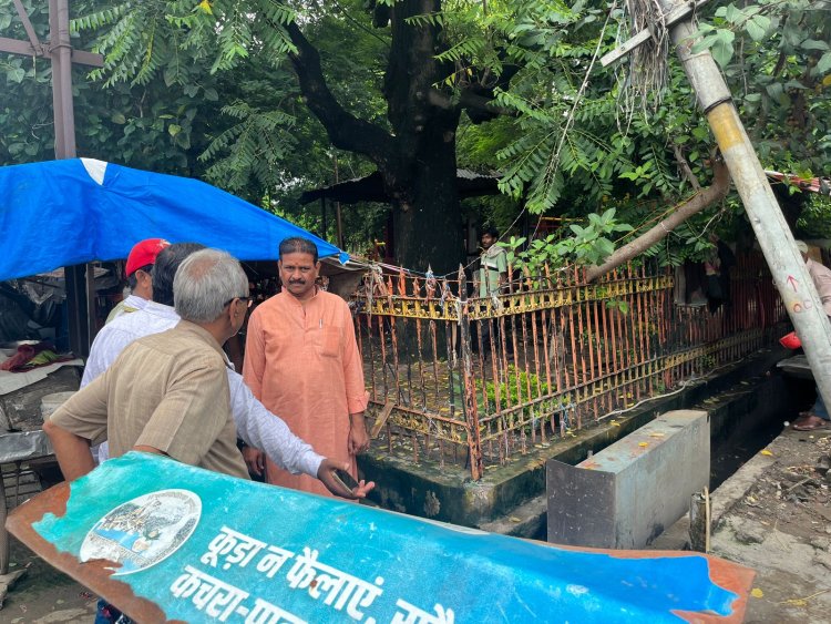 महापौर ने सीवर, नाला, जल निकासी और सड़क मरम्मत कार्यों का किया निरीक्षण