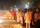 रीवा: 51 हजार आशीर्वाद के दीपों से जगमगाया पचमठा घाट