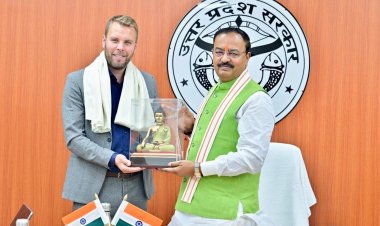 उप मुख्यमंत्री केशव प्रसाद मौर्य से मिला जर्मनी का प्रतिनिधिमंडल