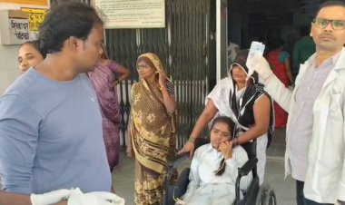 स्कूल से लौट रहे बच्चों से भरी वैन पलटी, आधा दर्जन से ज्यादा घायल; एक बच्ची के हाथ में फ्रैक्चर