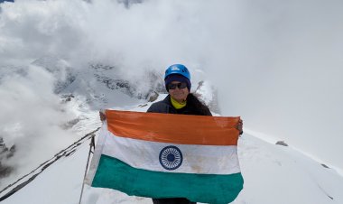 पर्वतारोही पूर्वा धवन ने 5,826 मीटर ऊंची रुद्रगैरा चोटी पर फहराया तिरंगा, अब Everest फतह का मिशन