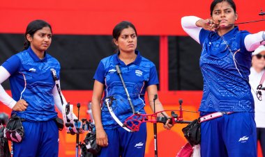 एशियन गेम्स 2026 में भारत की महिला तीरंदाजों का कमाल, ज्योति-चिकिता-पृथिका ने जीता कंपाउंड गोल्ड