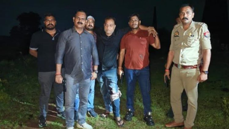 कौशांबी पटाखा फैक्ट्री ब्लास्ट: वांछित नौशाद मुठभेड़ में गिरफ्तार, पैर में लगी गोली; तमंचा-कारतूस बरामद