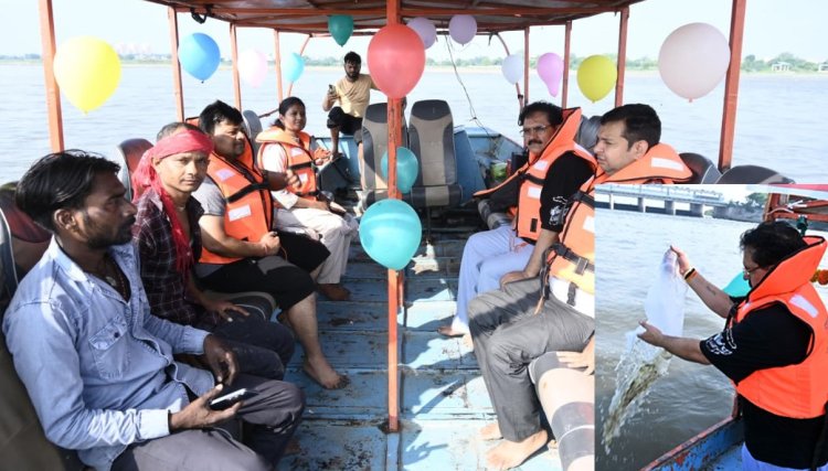 यमुना में छोड़ी गईं 50 हजार मछली फिंगरलिंग्स, गोकुल बैराज पर River Ranching कार्यक्रम; जलीय पारिस्थितिकी मजबूत करने की पहल
