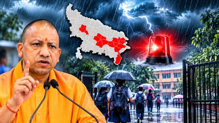 यूपी में मौसम को लेकर योगी सरकार अलर्ट, रेड अलर्ट वाले जिलों में स्कूल बंद रखने के निर्देश