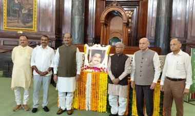 जी.एम.सी. बालयोगी की जयंती पर संसद में श्रद्धांजलि, ओम बिरला और हरिवंश ने किया नमन