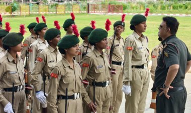 गोरखपुर में NCC कैडेट्स का गणतंत्र दिवस परेड के लिए चयन, वरिष्ठ अफसरों ने किया शिविर का निरीक्षण
