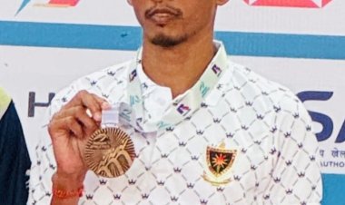 वाराणसी के अजय कुमार बिंद ने राष्ट्रीय एथलेटिक्स चैंपियनशिप में जीता कांस्य पदक