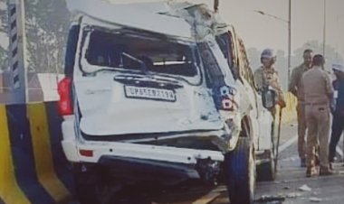 वाराणसी में भीषण सड़क हादसा: स्कॉर्पियो को ट्रक ने मारी टक्कर, चार की मौत, चार घायल