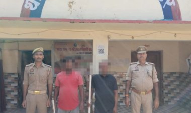 जौनपुर में ओमप्रकाश हत्याकांड का खुलासा, दो सगे भाई गिरफ्तार; कुल्हाड़ी और लाठी बराम