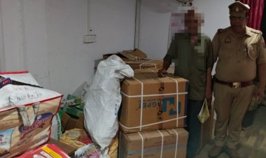 जौनपुर में मकान से 5 कुंतल अवैध पटाखे बरामद, एक गिरफ्तार