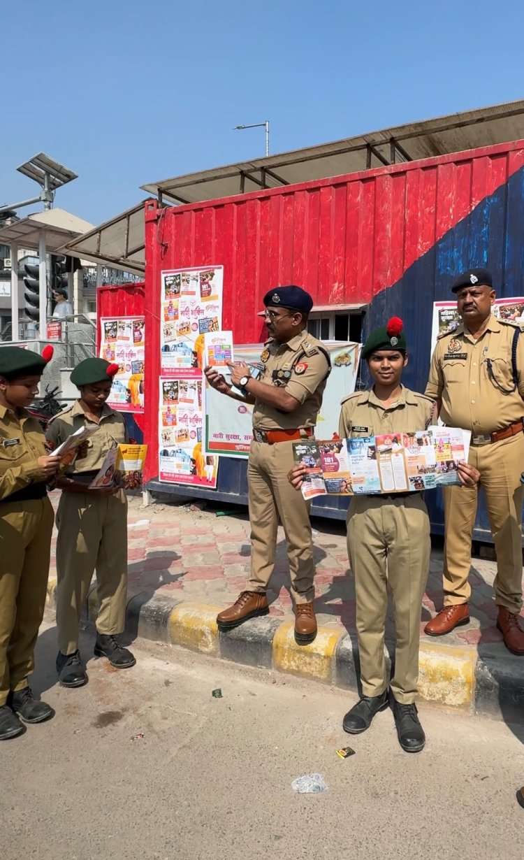 नारी शक्ति के सम्मान के साथ यातायात नियमों के प्रति जागरूक करना अभियान का उद्देश्य : डीसीपी