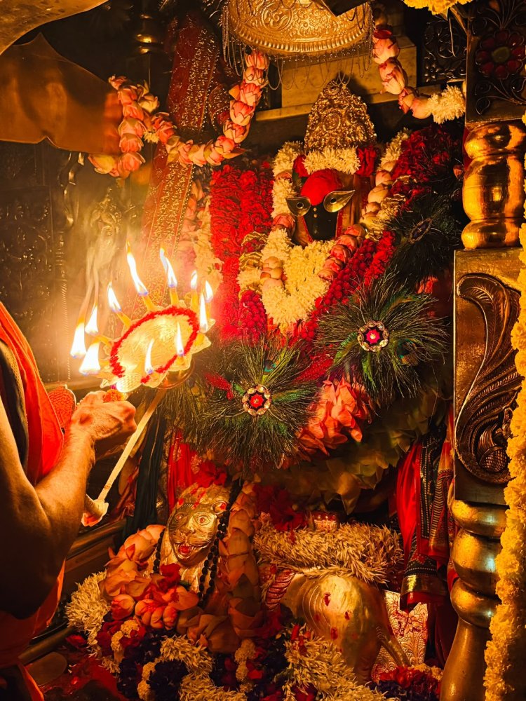 शारदीय नवरात्र की षष्ठी पर विंध्यधाम में उमड़ा आस्था का सैलाब, मां कात्यायनी के दर्शन को लगी लंबी कतारें